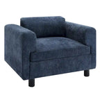 Fauteuil d'appoint en velours tissé de 45,5 W avec coussin haute densité