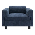Fauteuil d'appoint en velours tissé de 45,5 W avec coussin haute densité