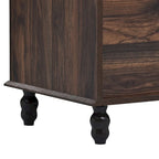 Porte-manteau moderne, banc d'entrée avec 2 étagères de rangement ouvertes, 4 patères doubles métalliques, pour entrée et couloir