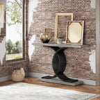 40 Table Console Moderne, Table d'Entrée en Faux Marbre pour Foyer