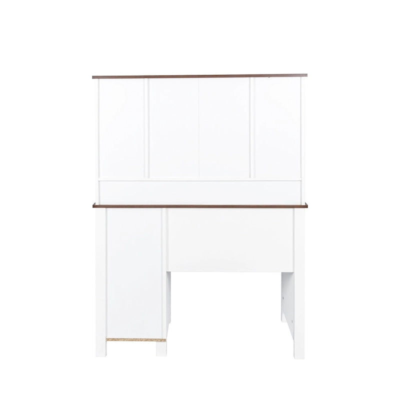 Coiffeuse de 105,99 cm de large avec 4 tiroirs et 1 placard