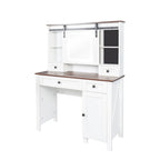 Coiffeuse de 105,99 cm de large avec 4 tiroirs et 1 placard