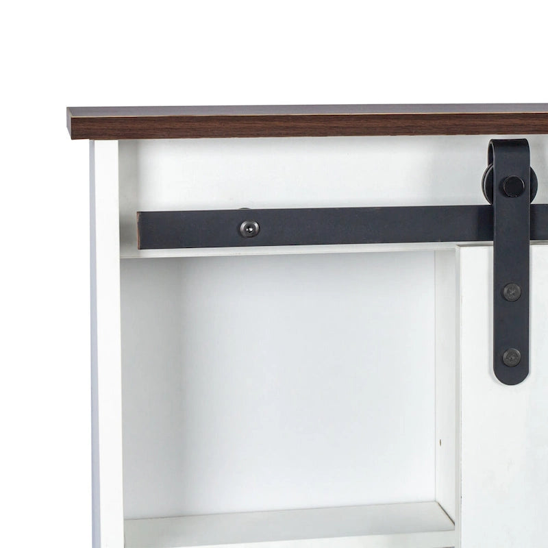 Coiffeuse de 105,99 cm de large avec 4 tiroirs et 1 placard