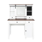Coiffeuse de 105,99 cm de large avec 4 tiroirs et 1 placard