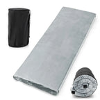 Gymax 72 Matelas de voyage léger enroulable en mousse à mémoire de forme portable
