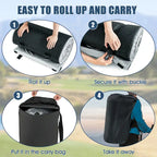 Gymax 72 Matelas de voyage léger enroulable en mousse à mémoire de forme portable