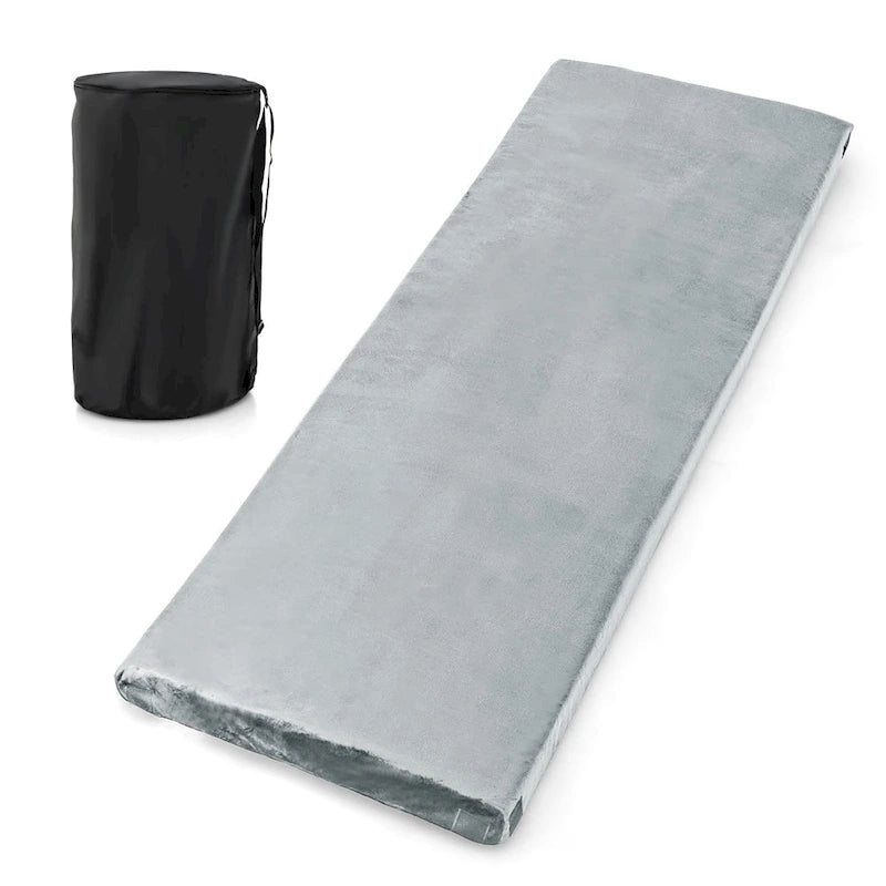 Gymax 72 Matelas de voyage léger enroulable en mousse à mémoire de forme portable