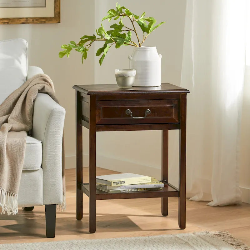 Table d'appoint Banks en bois d'acacia