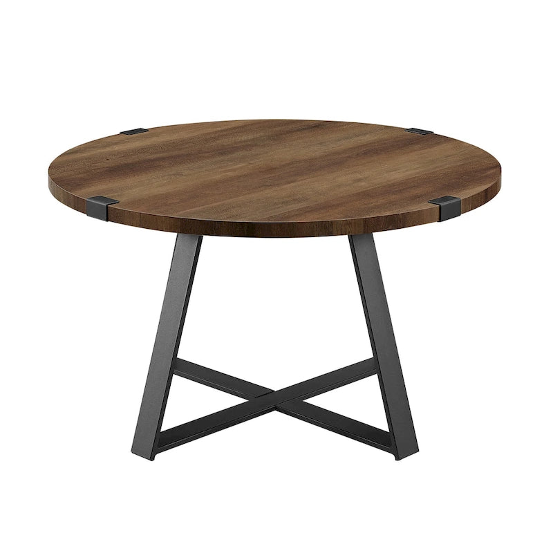 Table basse ronde en métal Barnett de Middlebrook Designs