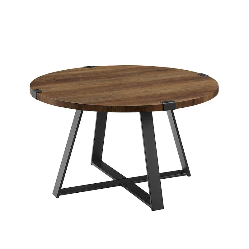 Table basse ronde en métal Barnett de Middlebrook Designs