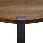 Table basse ronde en métal Barnett de Middlebrook Designs