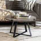 Table basse ronde en métal Barnett de Middlebrook Designs