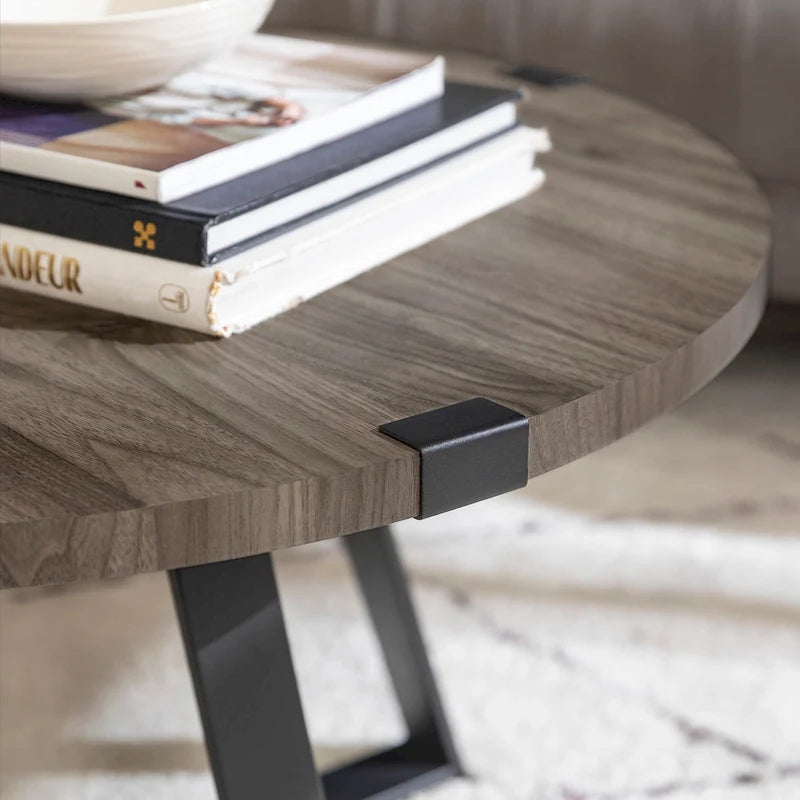 Table basse ronde en métal Barnett de Middlebrook Designs