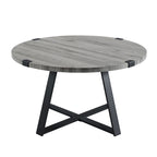 Table basse ronde en métal Barnett de Middlebrook Designs
