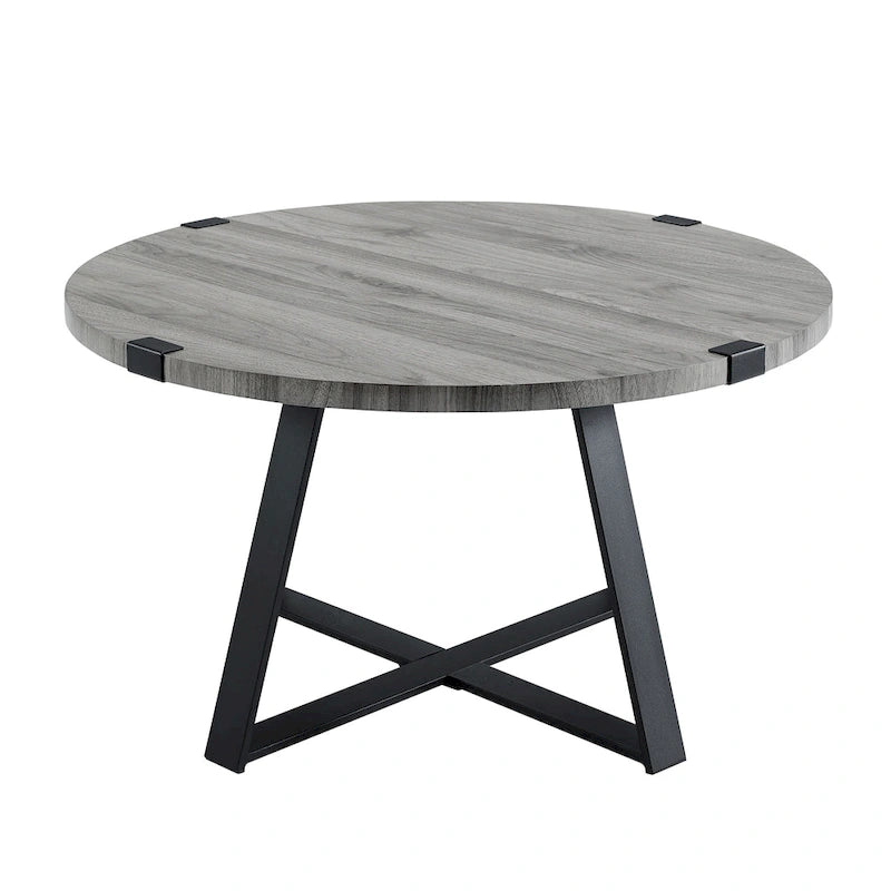 Table basse ronde en métal Barnett de Middlebrook Designs