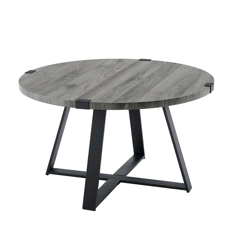 Table basse ronde en métal Barnett de Middlebrook Designs