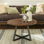 Table basse ronde en métal Barnett de Middlebrook Designs