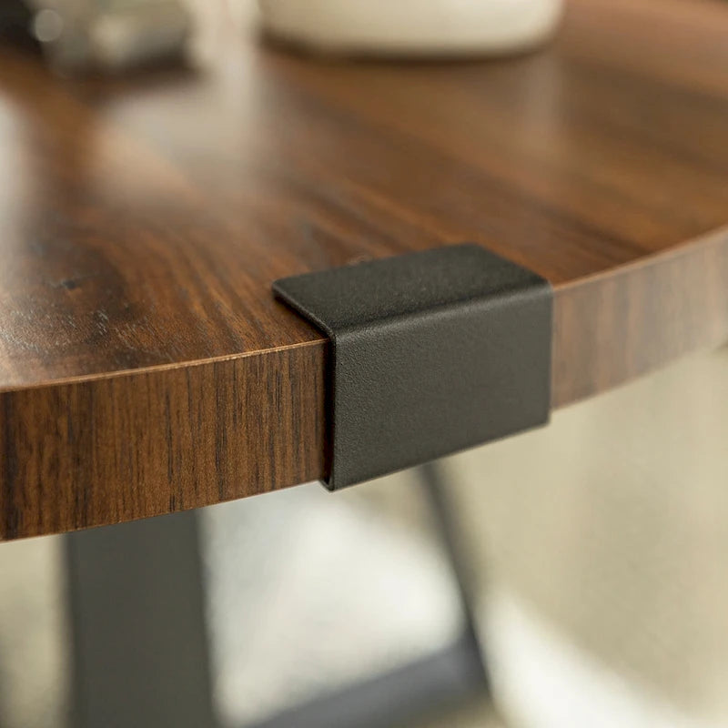 Table basse ronde en métal Barnett de Middlebrook Designs