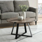 Table basse ronde en métal Barnett de Middlebrook Designs