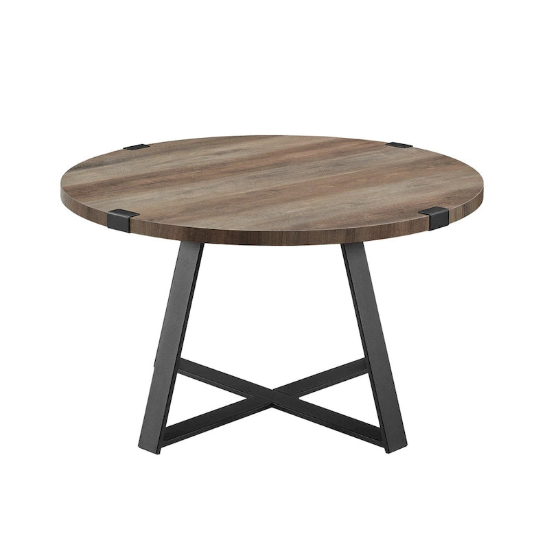 Table basse ronde en métal Barnett de Middlebrook Designs