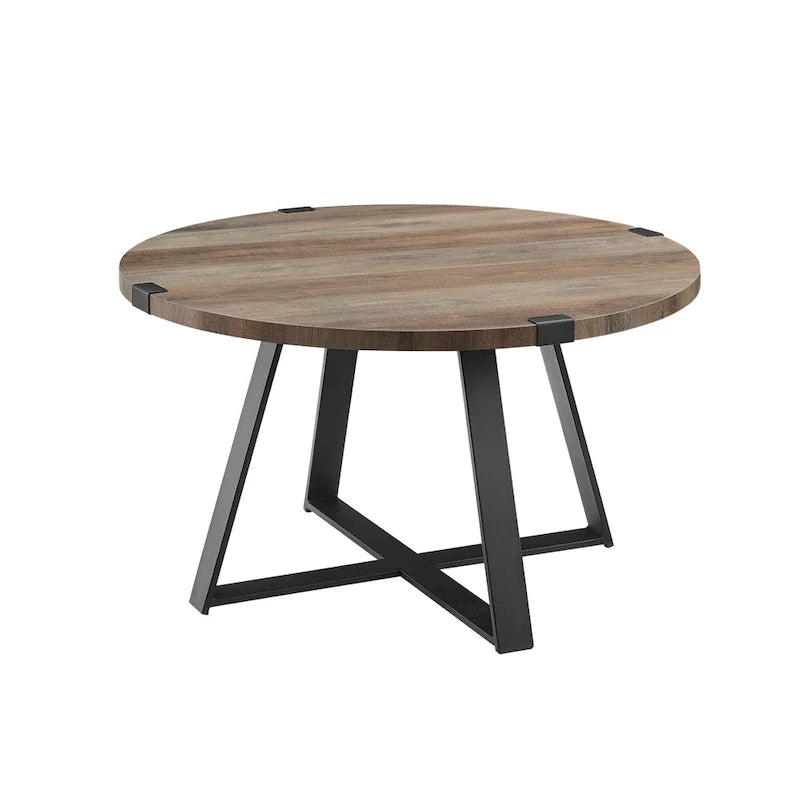 Table basse ronde en métal Barnett de Middlebrook Designs