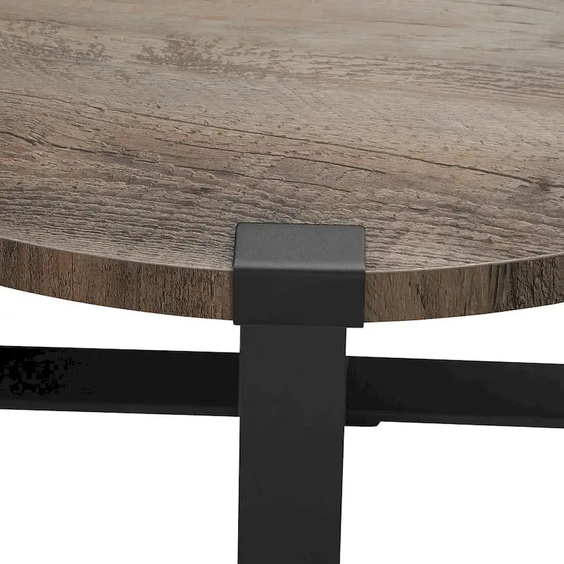 Table basse ronde en métal Barnett de Middlebrook Designs