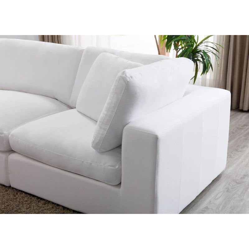 Canapé sectionnel modulaire contemporain Rivas de Roundhill Furniture (6 pièces)