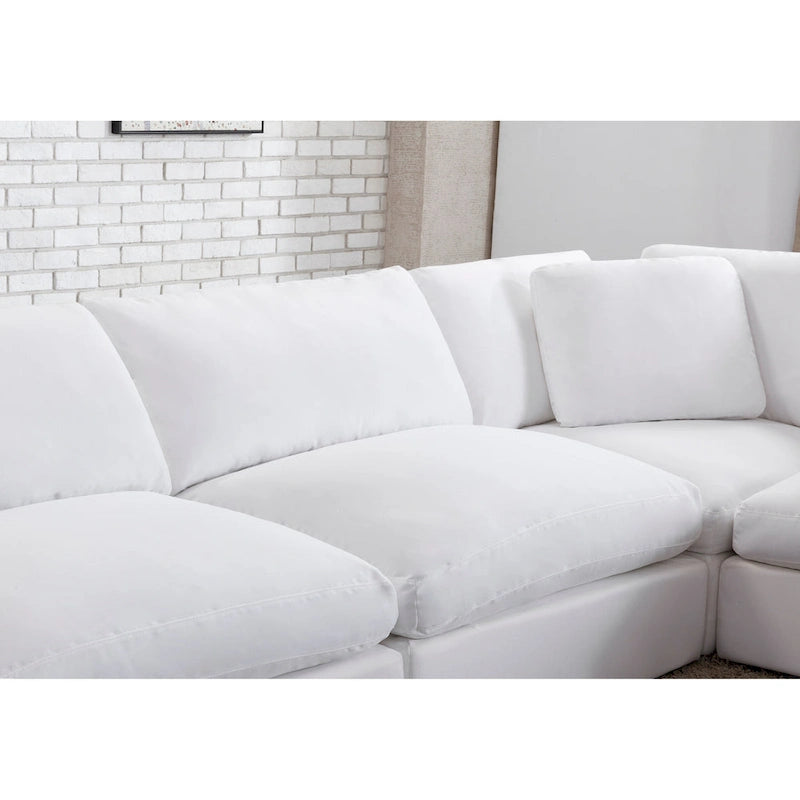 Canapé sectionnel modulaire contemporain Rivas de Roundhill Furniture (6 pièces)