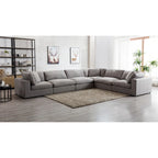 Canapé sectionnel modulaire contemporain Rivas de Roundhill Furniture (6 pièces)