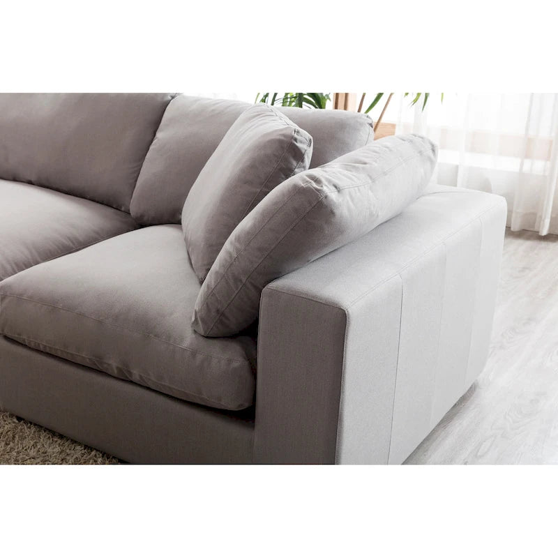 Canapé sectionnel modulaire contemporain Rivas de Roundhill Furniture (6 pièces)