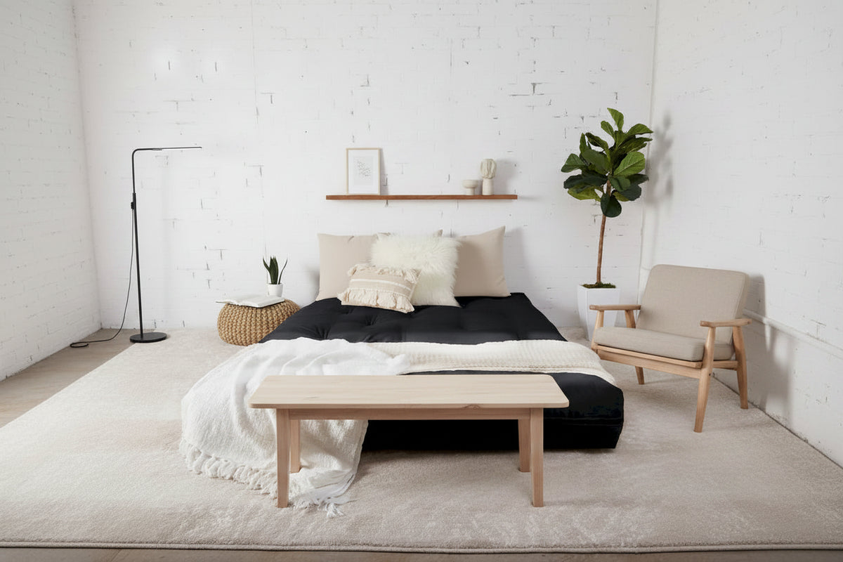 Matelas futon capitonné de 5 pouces, grand format