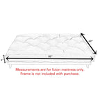Matelas futon capitonné de 5 pouces, grand format