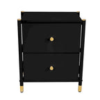 Simplify 2 Drawer Luxury Nightstand