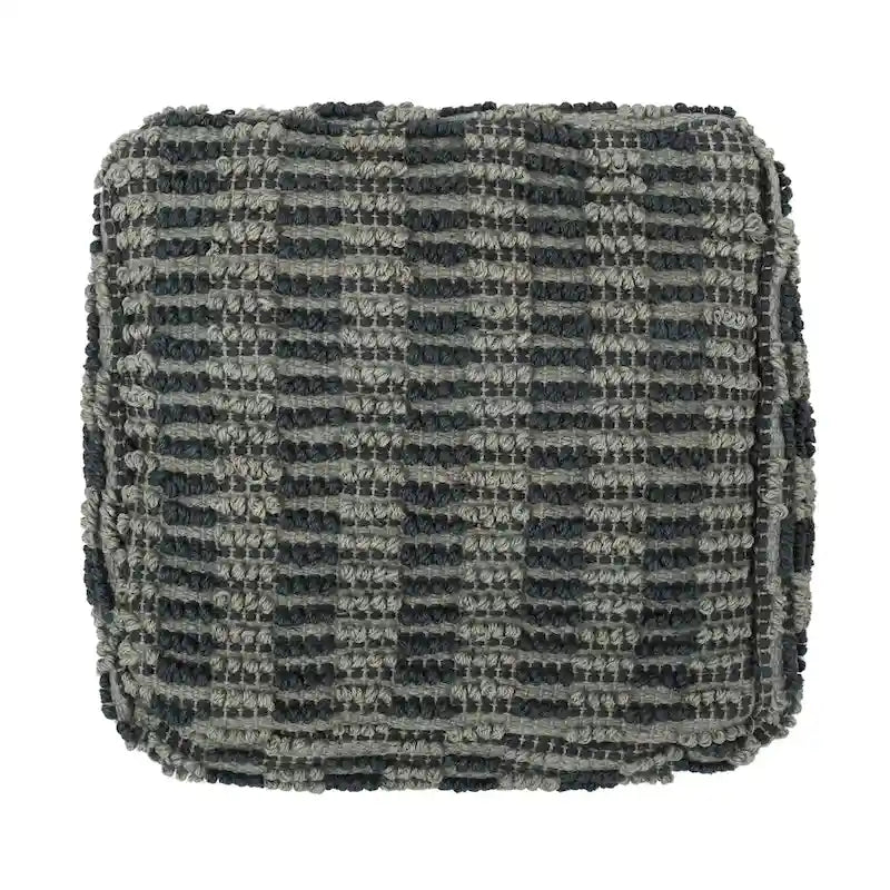 Pouf Cube en Tissu Style Bohème Wallsburg