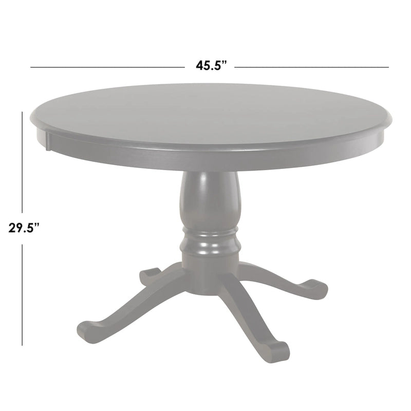 Table de salle à manger avec piédestal Arianna et chaises (5 pièces)