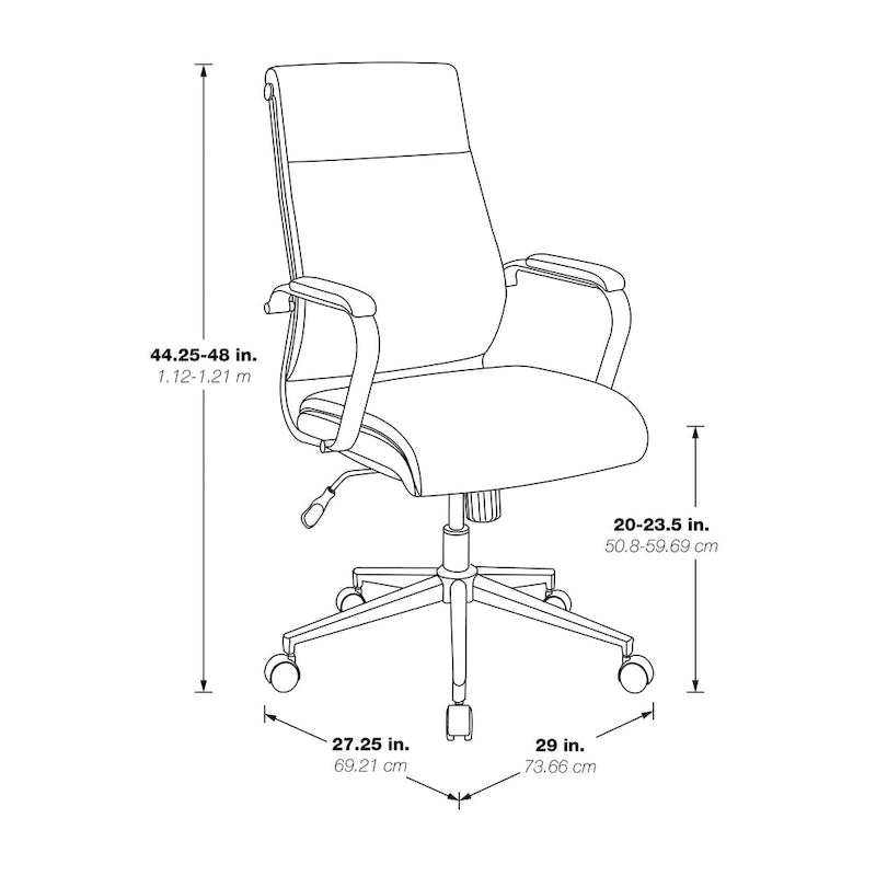 Chaise de bureau en tissu antimicrobien