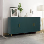 Meuble TV en bois avec armoire de rangement et étagères réglables - 15,70 x 60,00 x 32,30