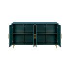 Meuble TV en bois avec armoire de rangement et étagères réglables - 15,70 x 60,00 x 32,30
