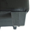 Banc de rangement ottoman Porch & Den Pickard en similicuir noir