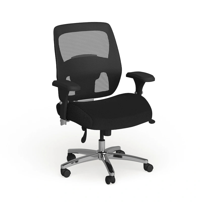 Fauteuil de bureau ergonomique en maille 24/7 pour usage intensif, grande taille, capacité 227 kg
