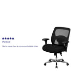 Fauteuil de bureau ergonomique en maille 24/7 pour usage intensif, grande taille, capacité 227 kg