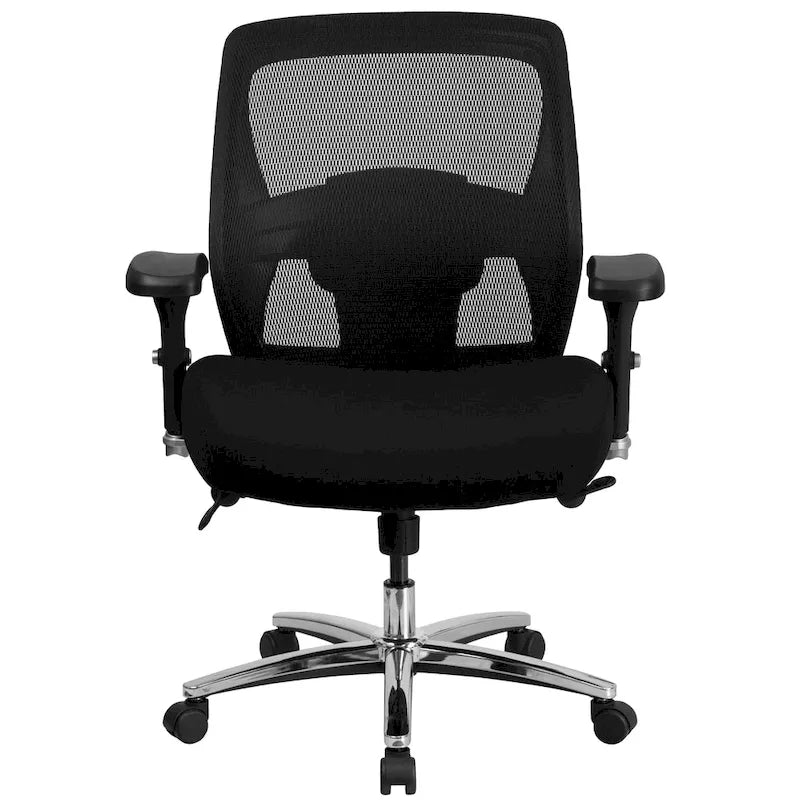 Fauteuil de bureau ergonomique en maille 24/7 pour usage intensif, grande taille, capacité 227 kg