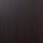 Buffet de cuisine moderne avec portes vitrées coulissantes, brun foncé