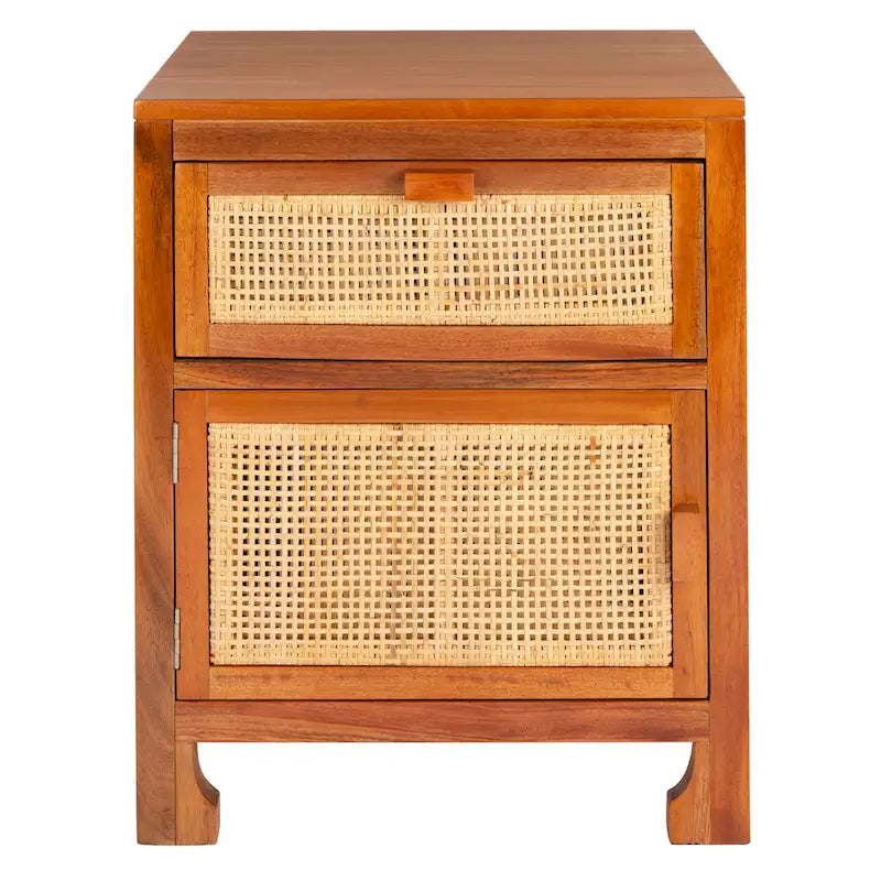 Table de chevet côtière Zhane à 1 tiroir et 1 porte SAFAVIEH