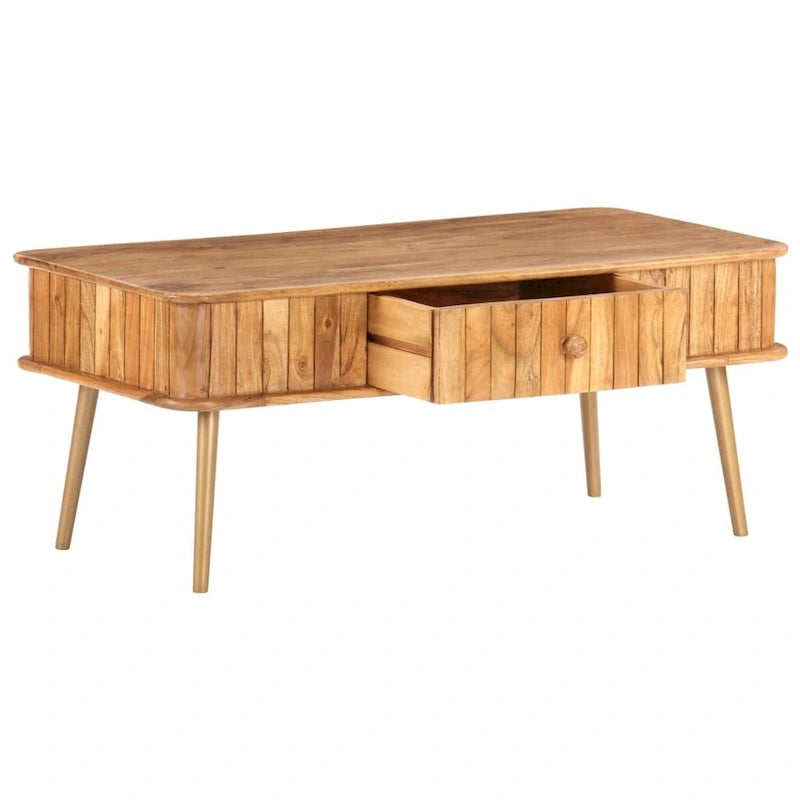 vidaXL Table basse 39,4x19,7x15,7 cm bois d'acacia massif