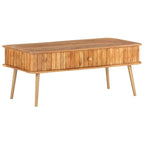 vidaXL Table basse 39,4x19,7x15,7 cm bois d'acacia massif