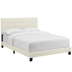 Lit Queen-size en velours rembourré Copper Grove Belimanastir