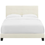 Lit Queen-size en velours rembourré Copper Grove Belimanastir