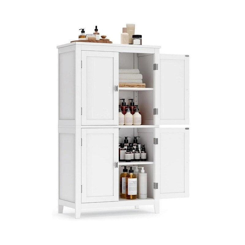 Meuble de rangement au sol pour salle de bain - 30P x 60L x 110H cm