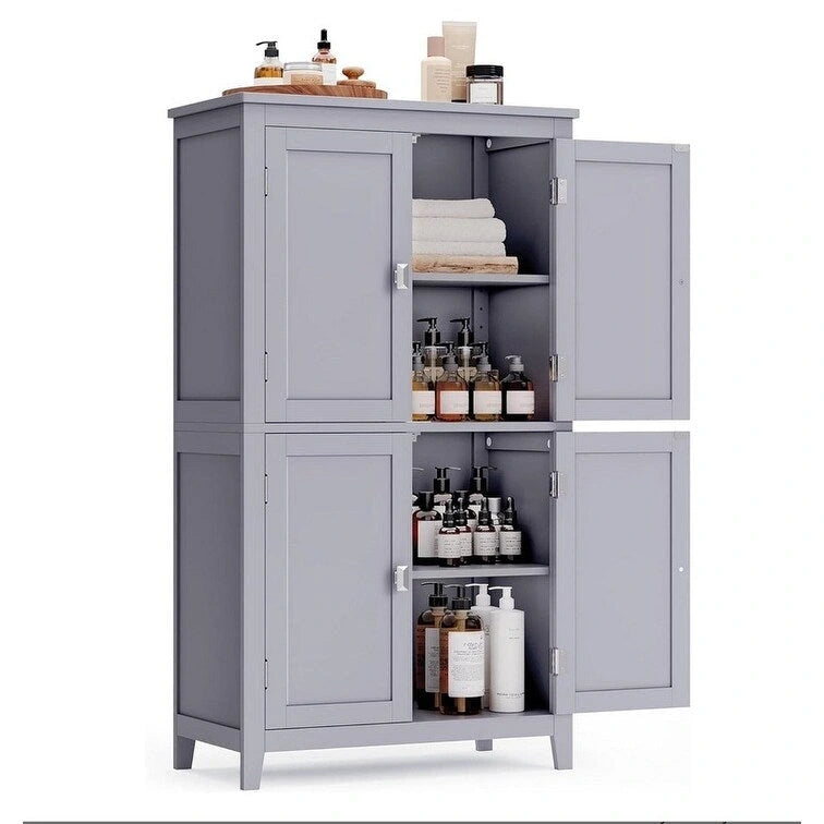 Meuble de rangement au sol pour salle de bain - 30P x 60L x 110H cm